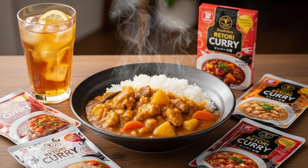 摩訶不思議食堂のレトルトカレー食べ放題