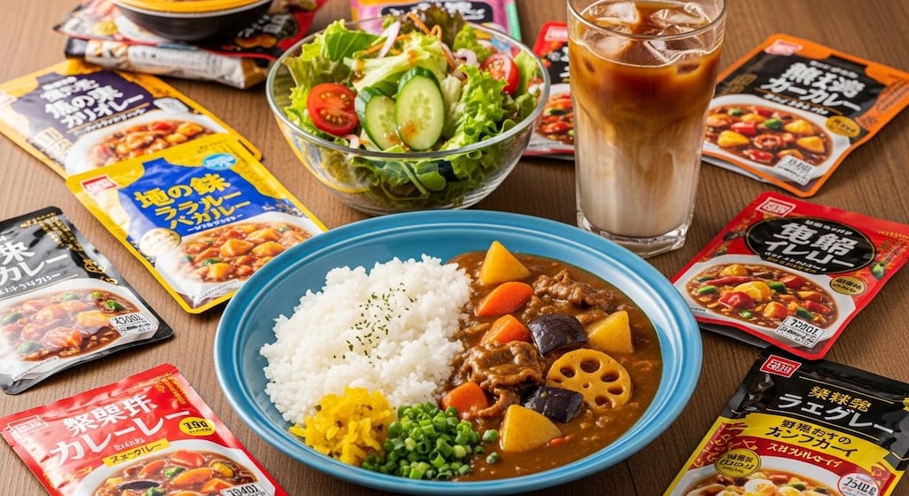 摩訶不思議食堂のレトルトカレー食べ放題