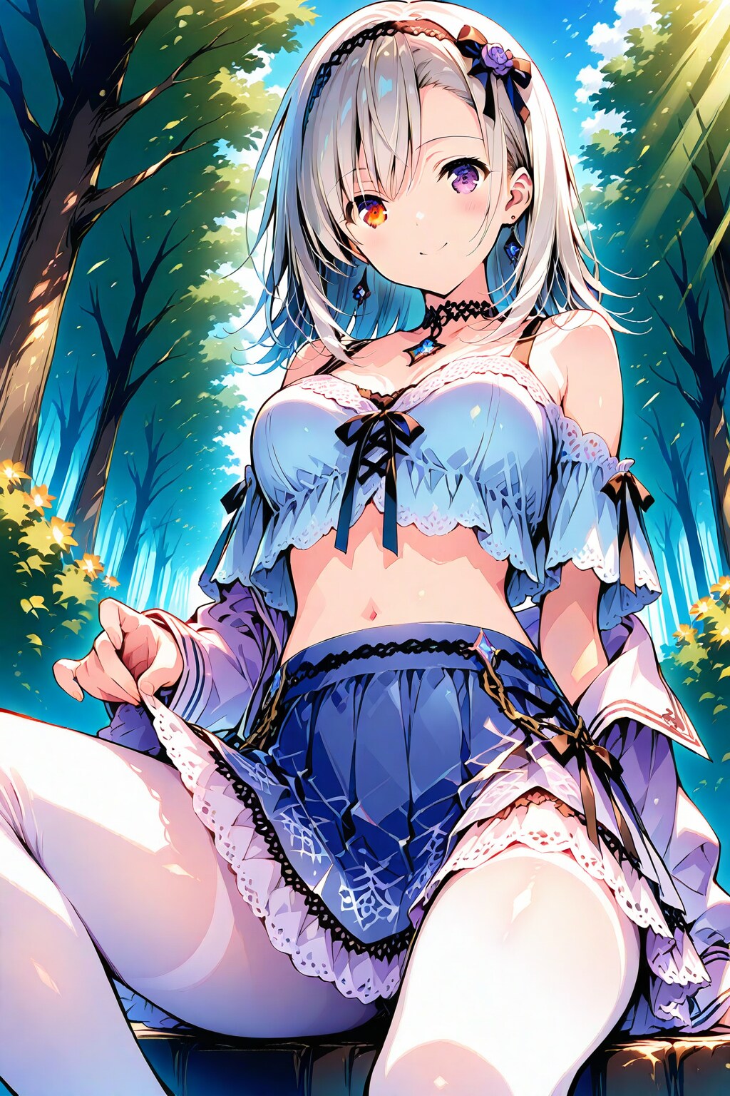 銀髪オッドアイちゃん