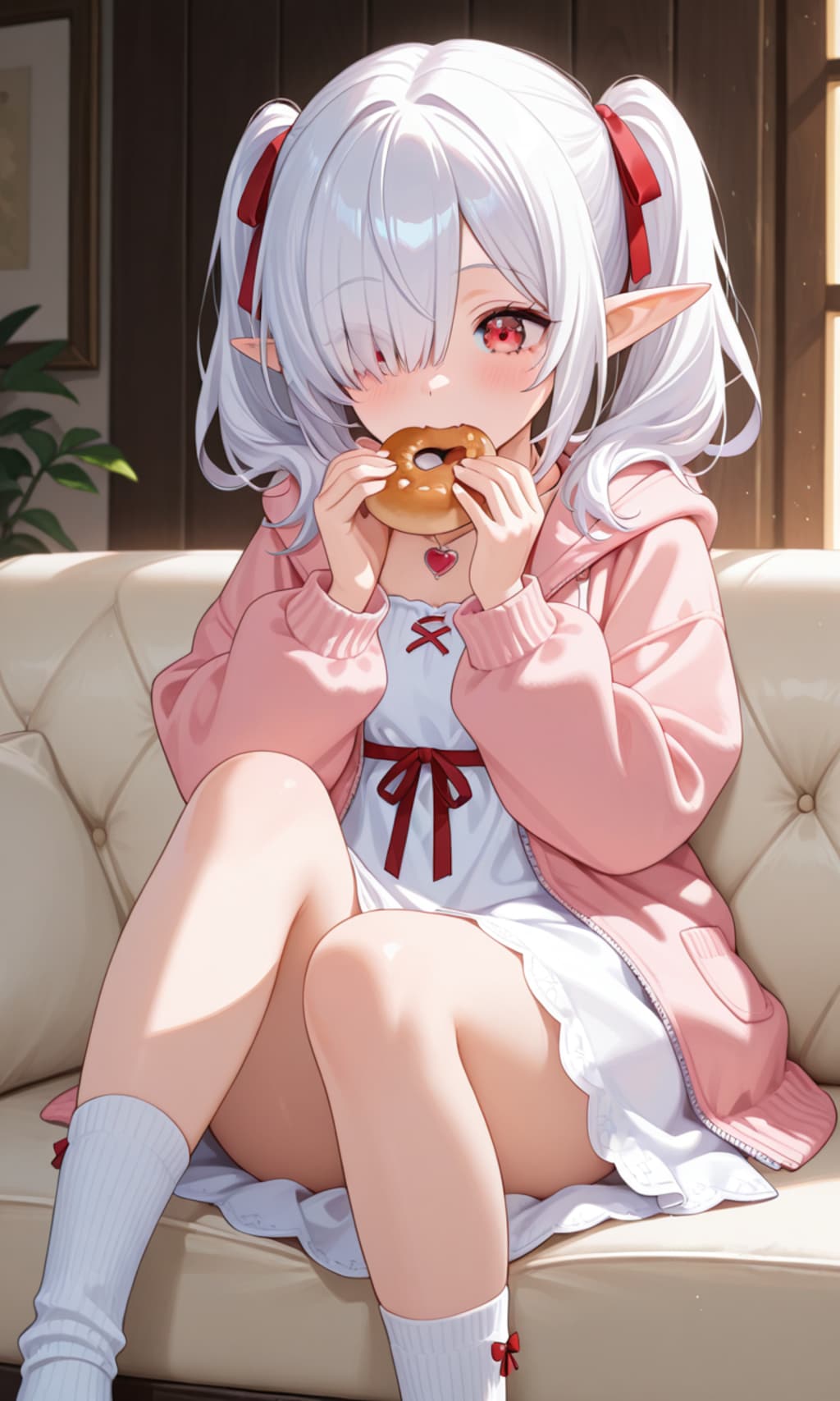 お昼のシロネさん