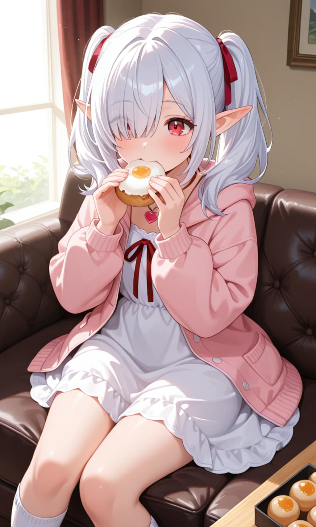 お昼のシロネさん