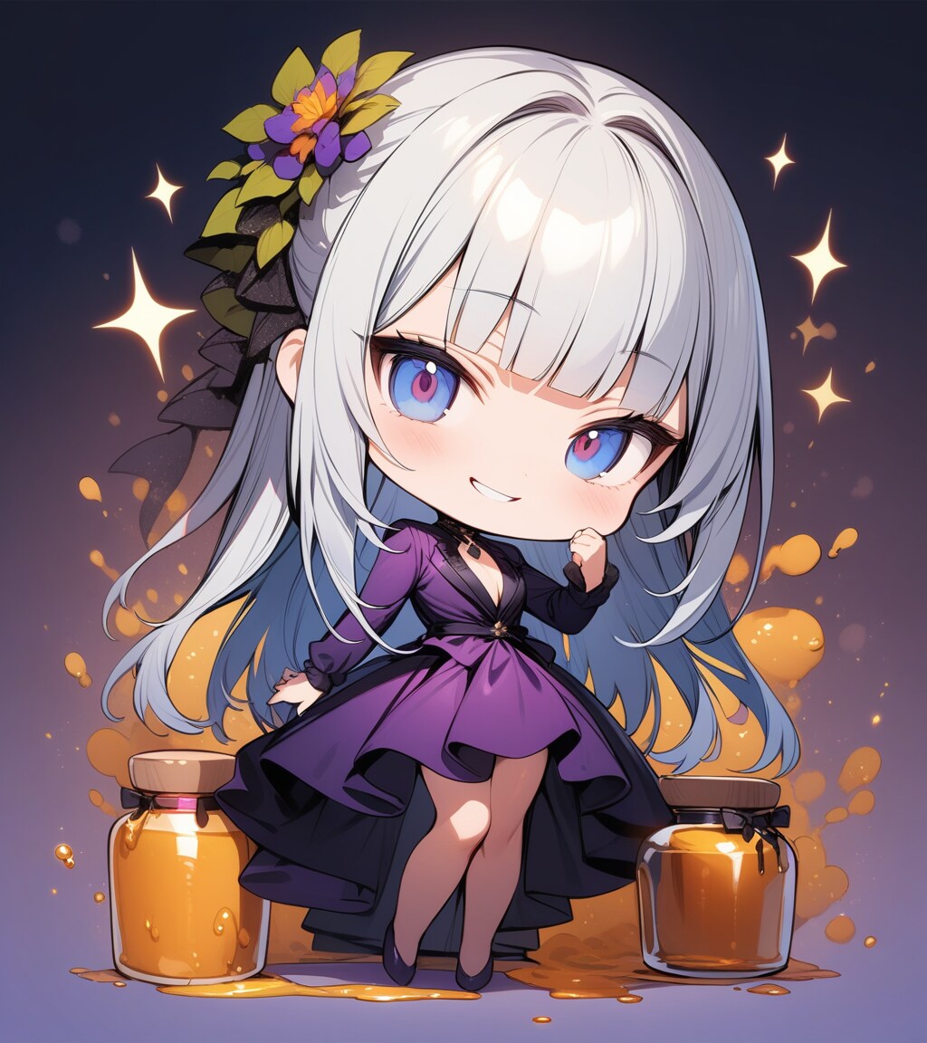 銀髪お嬢様アクキーもつくってみました