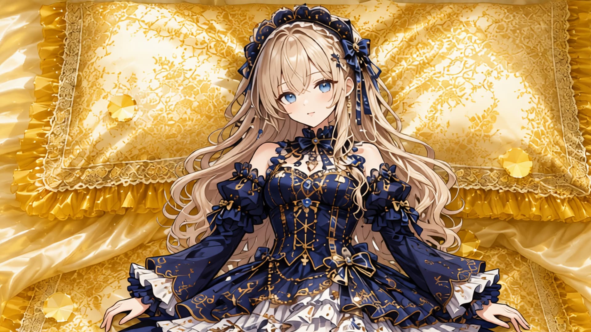 金髪少女とドレス　その1