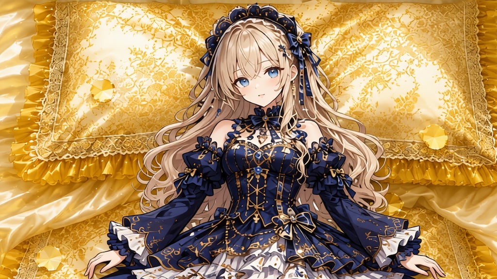 金髪少女とドレス　その1