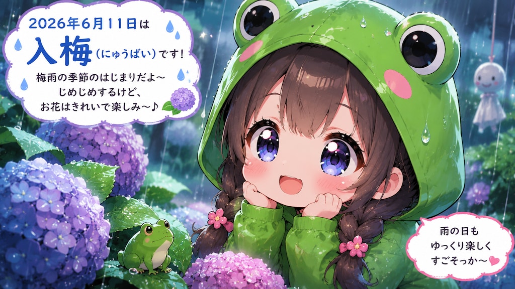 今日は何の日？（20260611固定＋チビ単＋きぐるみ＋ｲﾍﾞﾝﾄ指定）の生成（ＡIのｲﾍﾞﾝﾄ提案は不確実と判明した為）