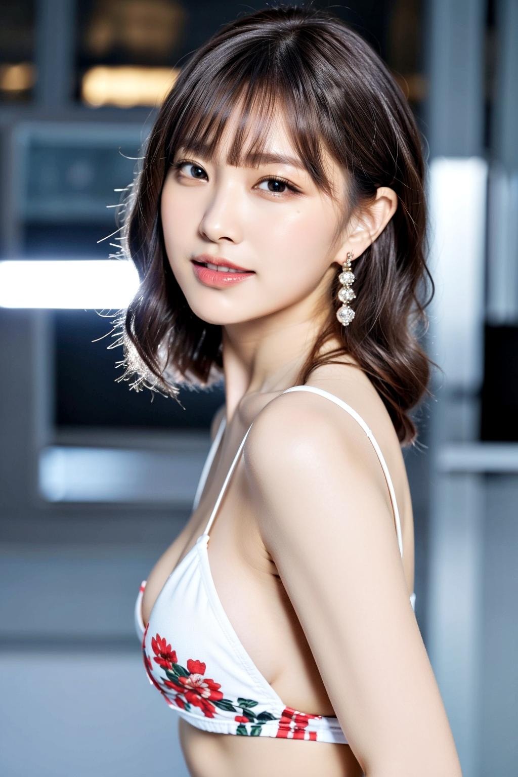 リカの貧乳ビキニ