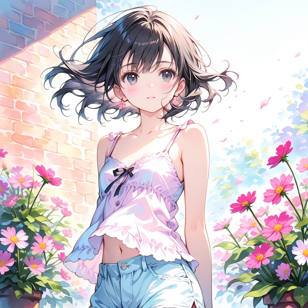 秋桜揺れて(LARIMAR) | の人気AIイラスト・グラビア