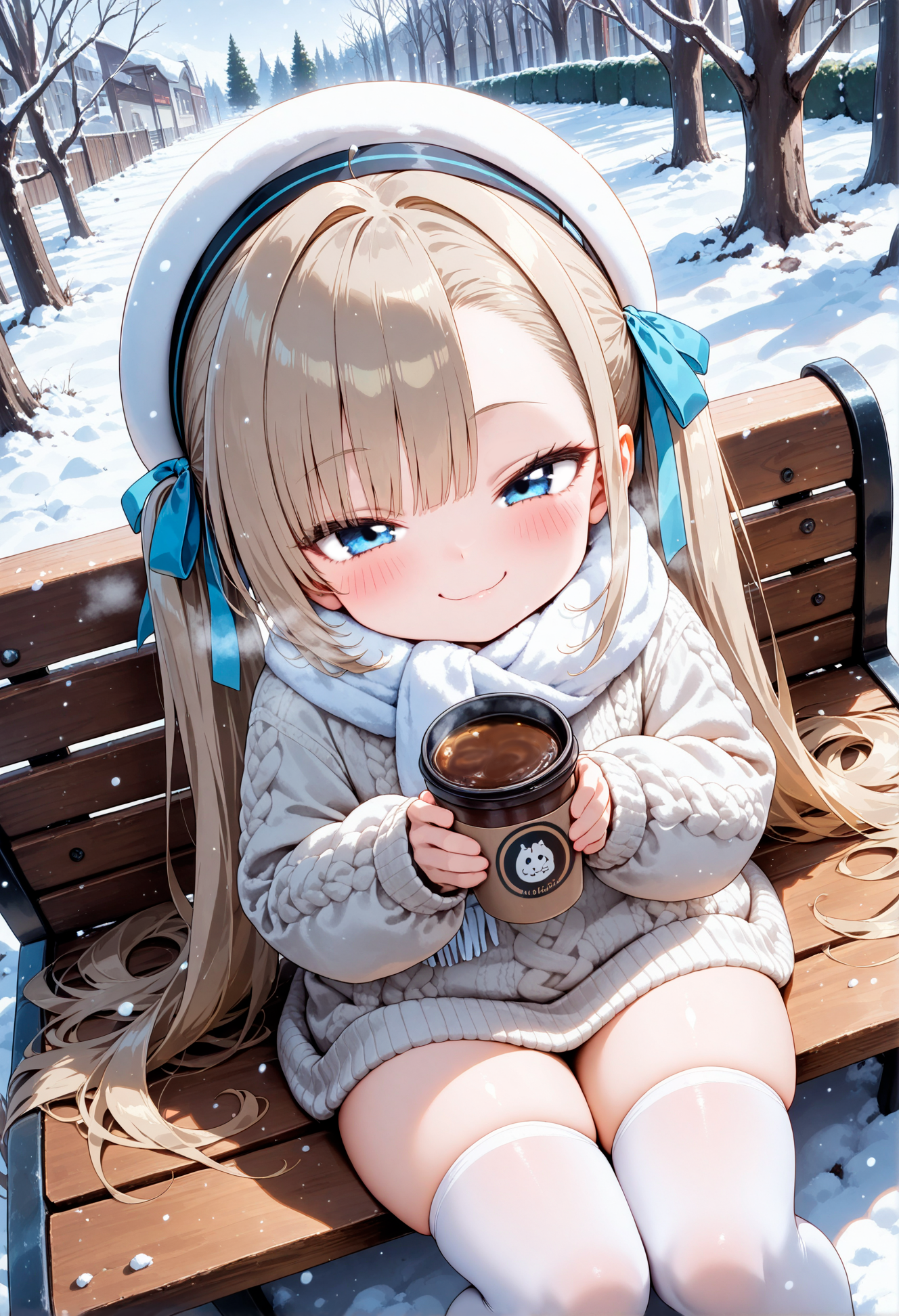 寒い日のコーヒーは格別 ／ Coffee on a cold day is exceptional | の人気AIイラスト・グラビア