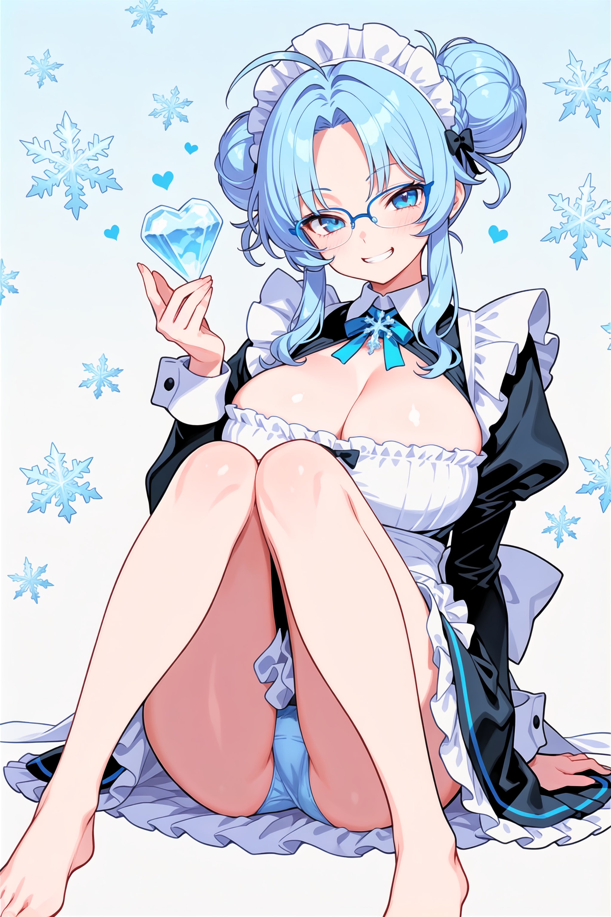 巨乳、眼鏡、氷属性