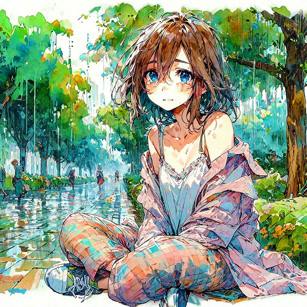 びしょ濡れだよ…… | の人気AIイラスト・グラビア