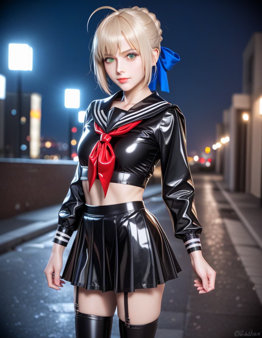 エナメルセーラー服のマスターアルトリア