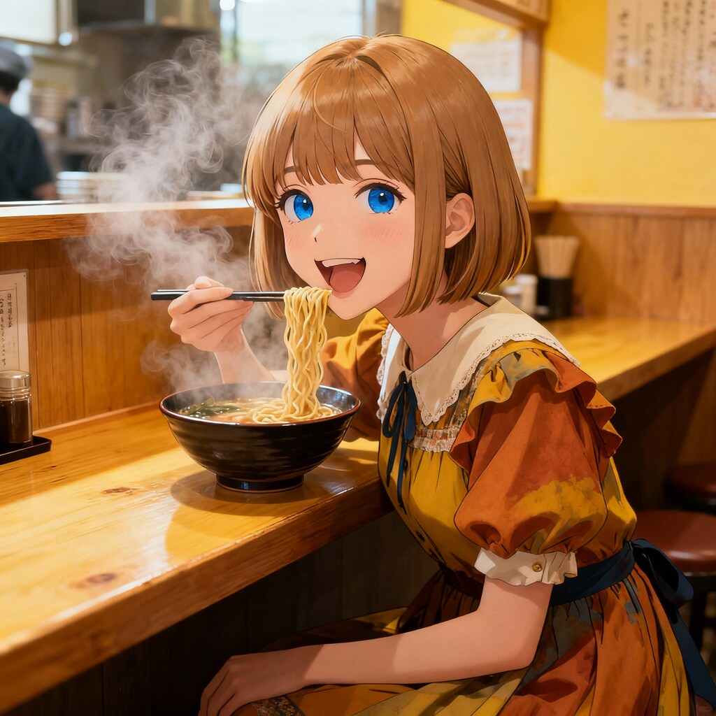 ラーメンを食べたよ