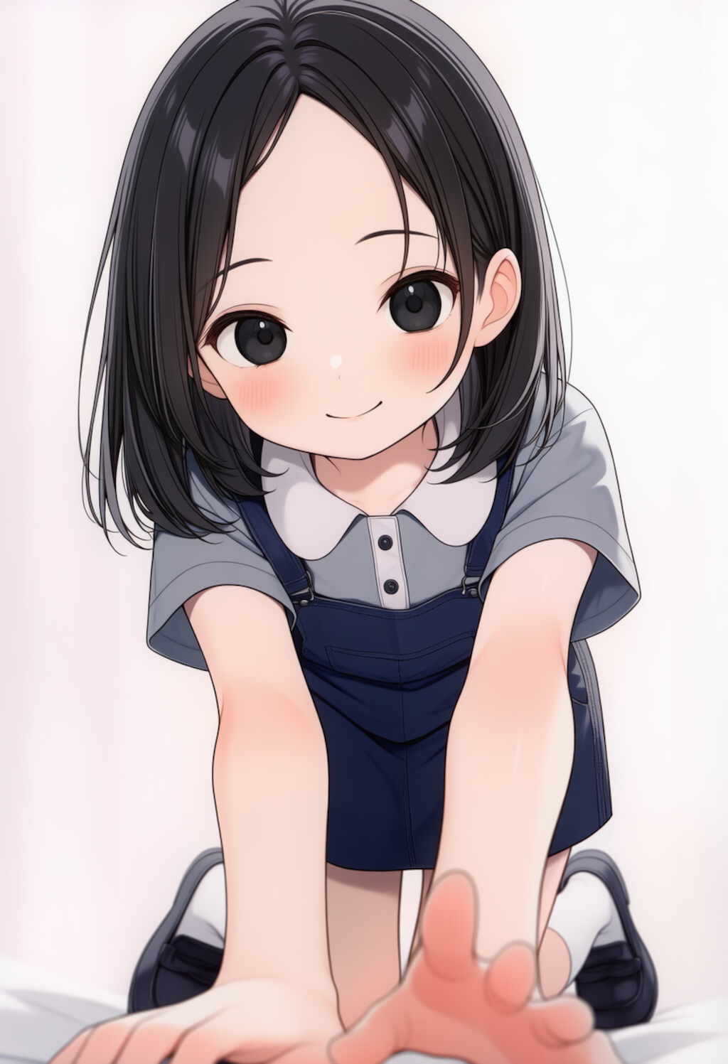 でこ出し少女の恥じらいパンチラ_260709
