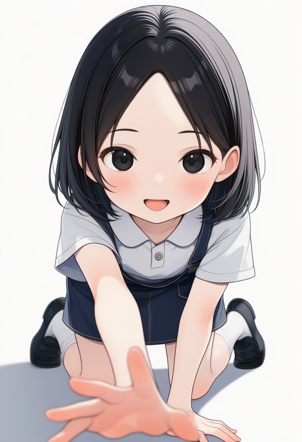 でこ出し少女の恥じらいパンチラ_260709