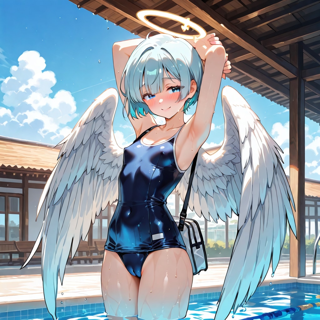 いろんなモデルでスク水ボーイッシュさん