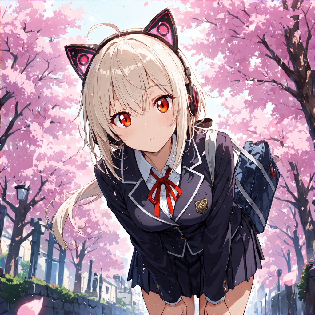 桜と制服 | の人気AIイラスト・グラビア