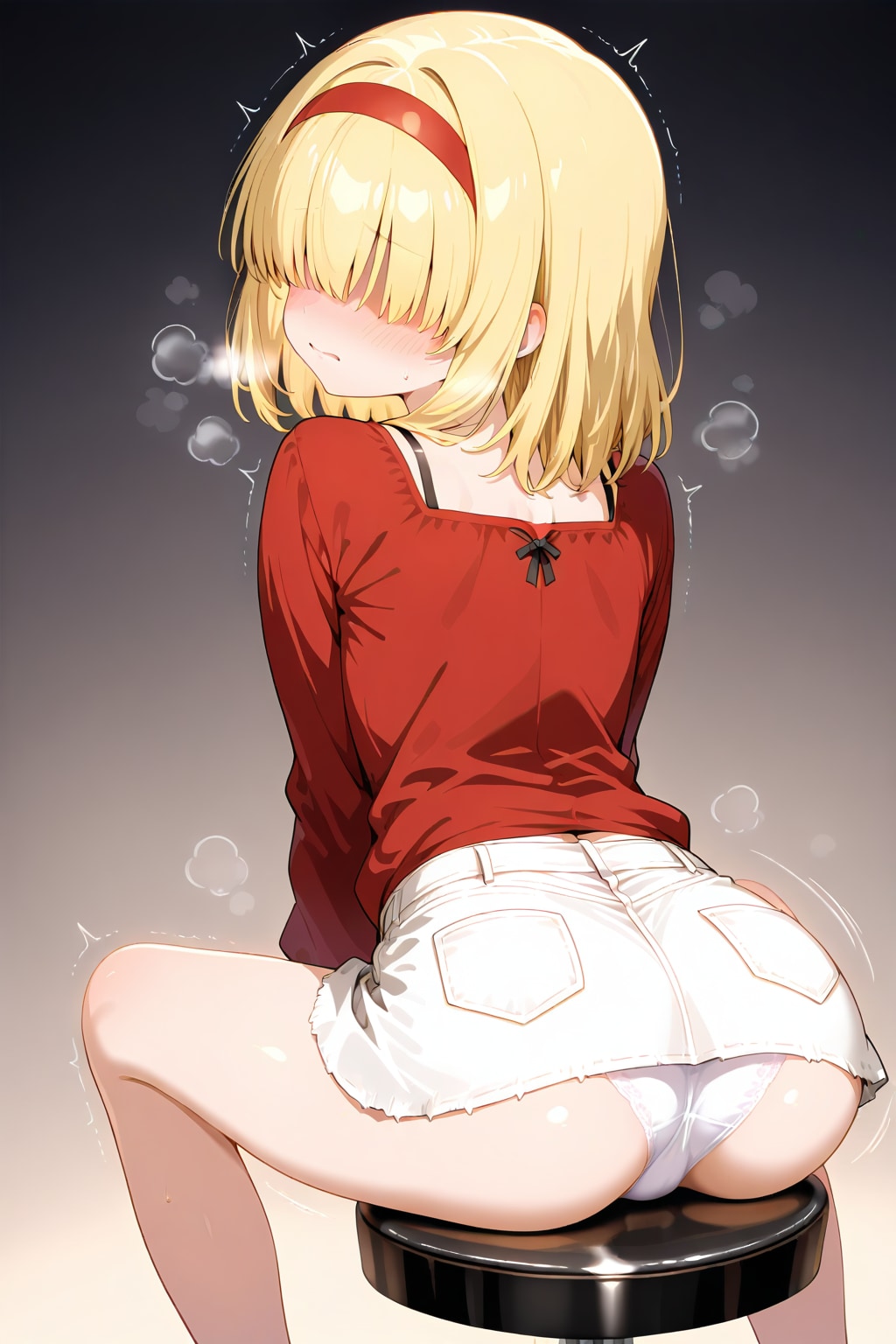 椅子に座る