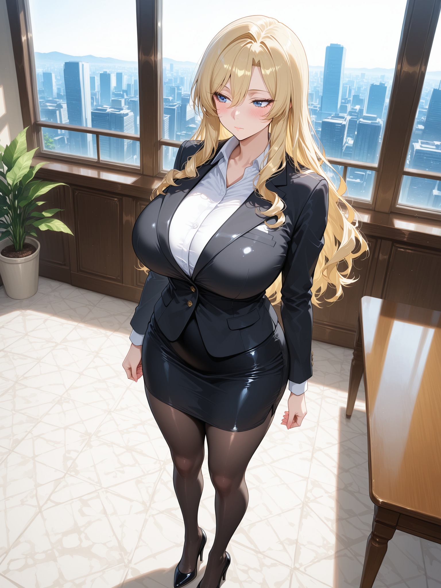 スーツ姿の執事と決算① | の人気AIイラスト・グラビア