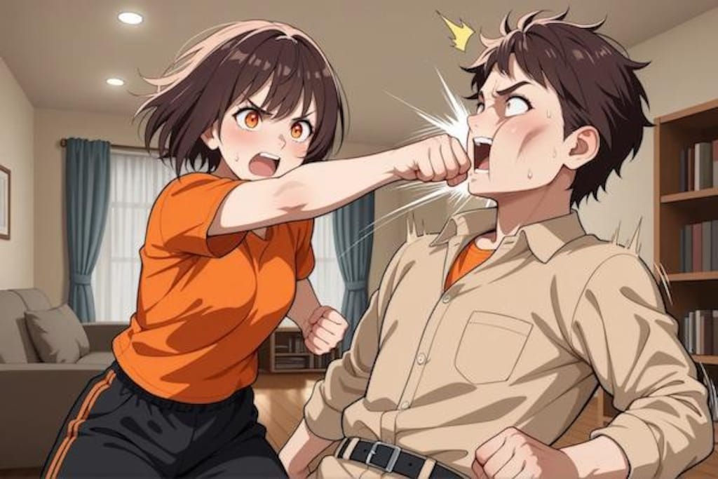 元カレにワンツーパンチを叩き込む凪ちゃん