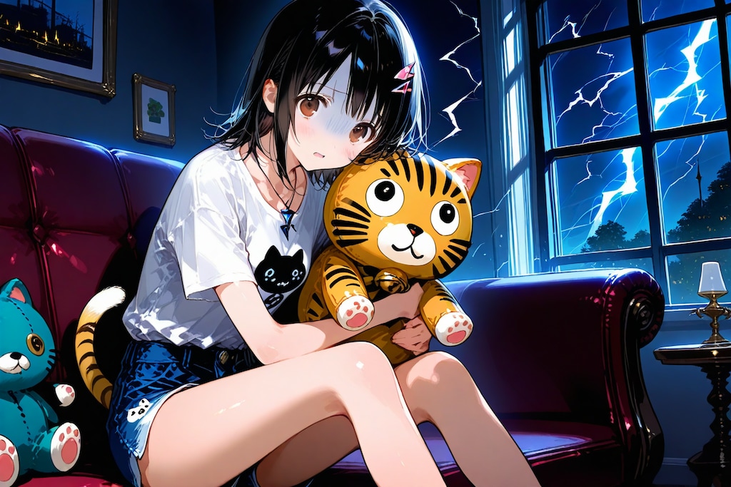 雷雨警報発令中