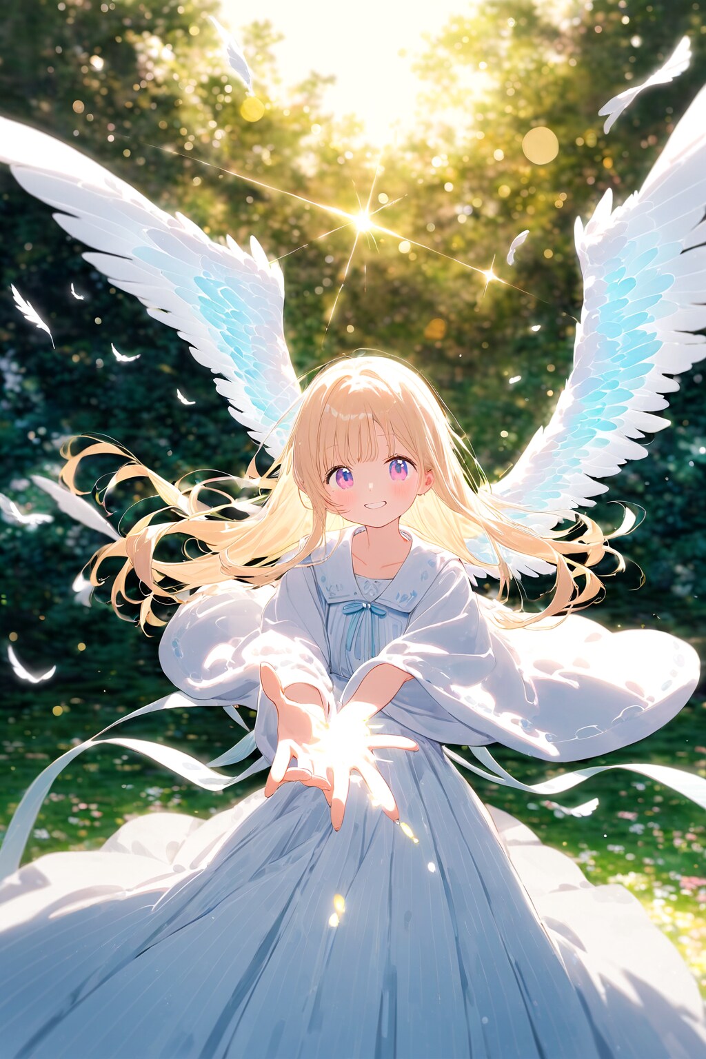 かわいい天使の女の子