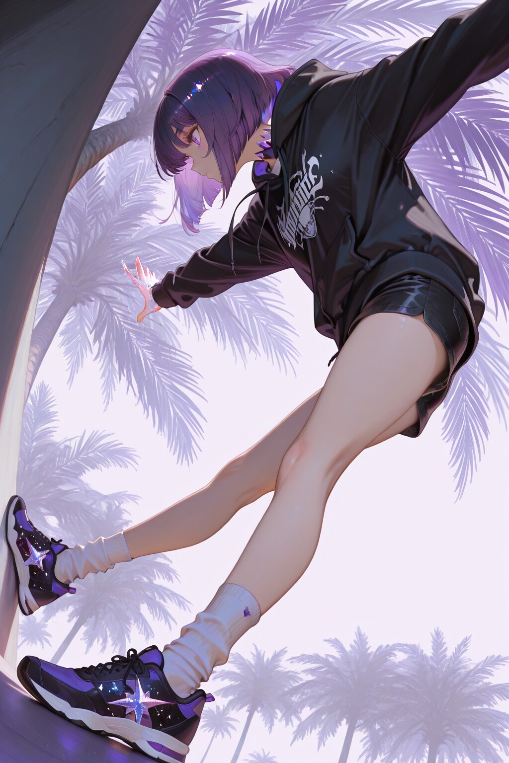 紫色が似合う女の子60