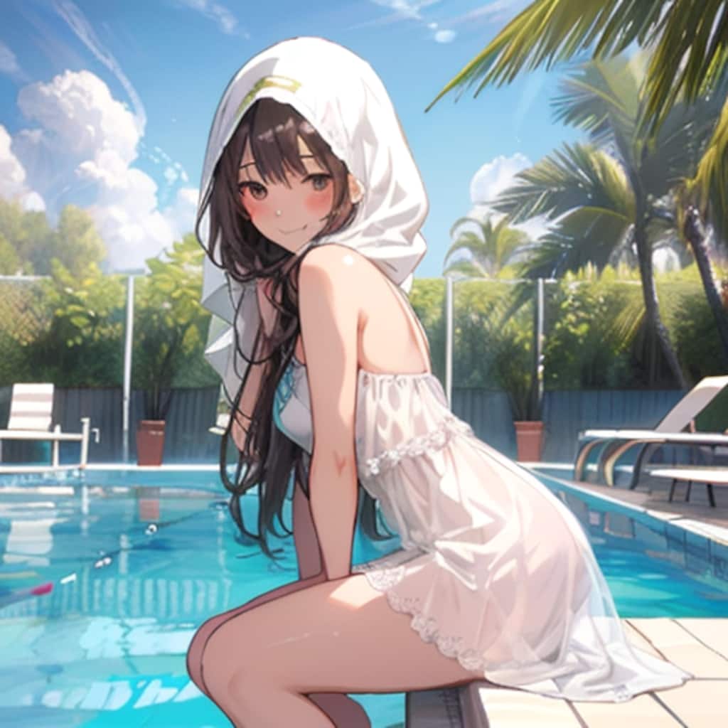 白い水着を着るときは透けない水着を付ける必要が