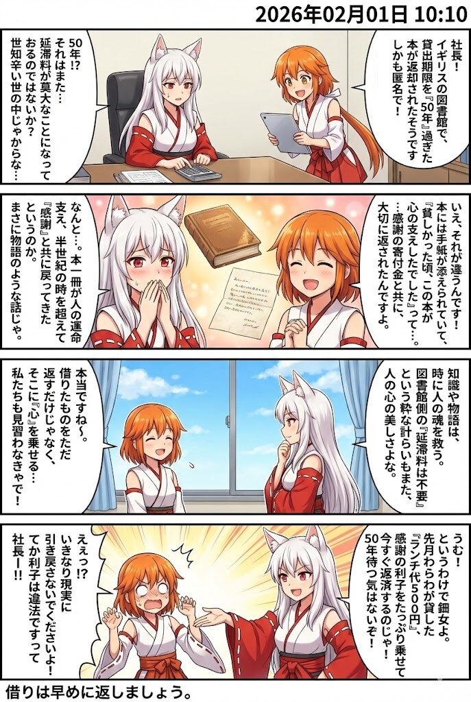 毎日漫画10時　ほっこりニュース