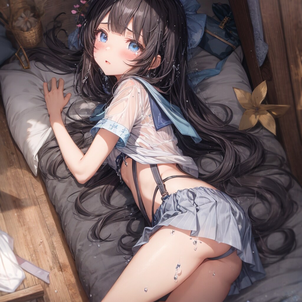 押し倒された子