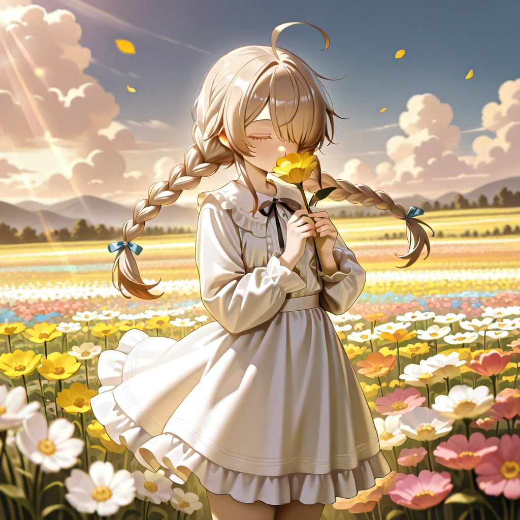 色とりどりの花のセカイ | の人気AIイラスト・グラビア