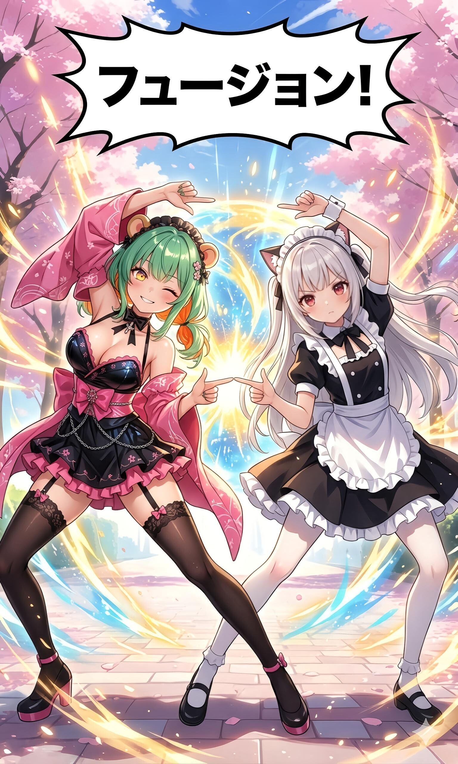 ヒスイ×銀音のフュージョン