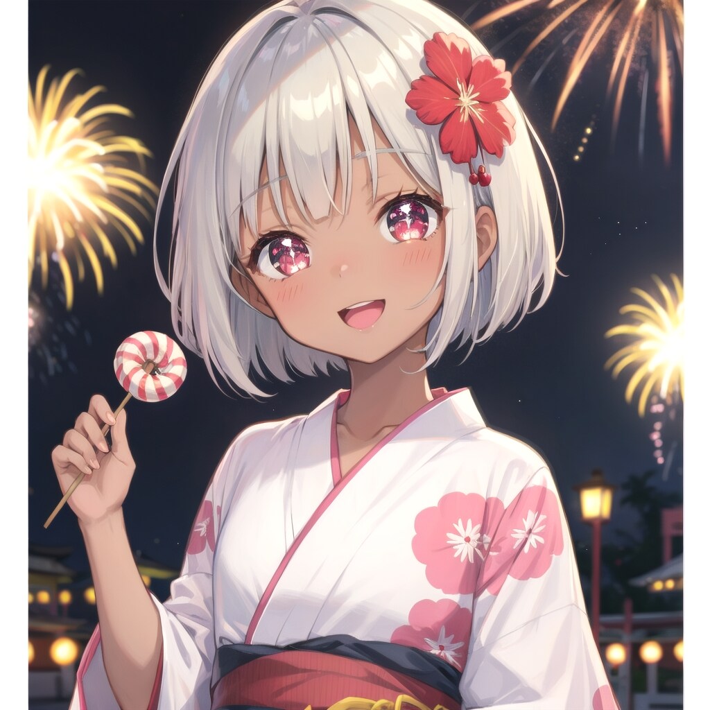 褐色夏祭りちゃん | の人気AIイラスト・グラビア