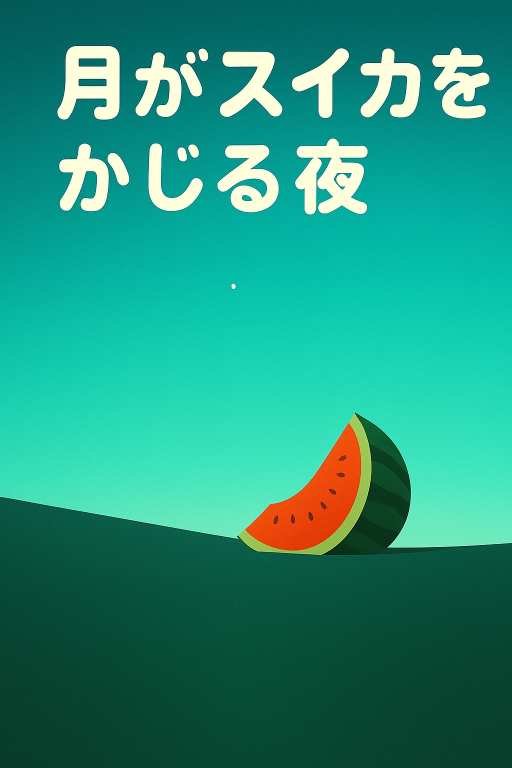 月がスイカをかじる夜
