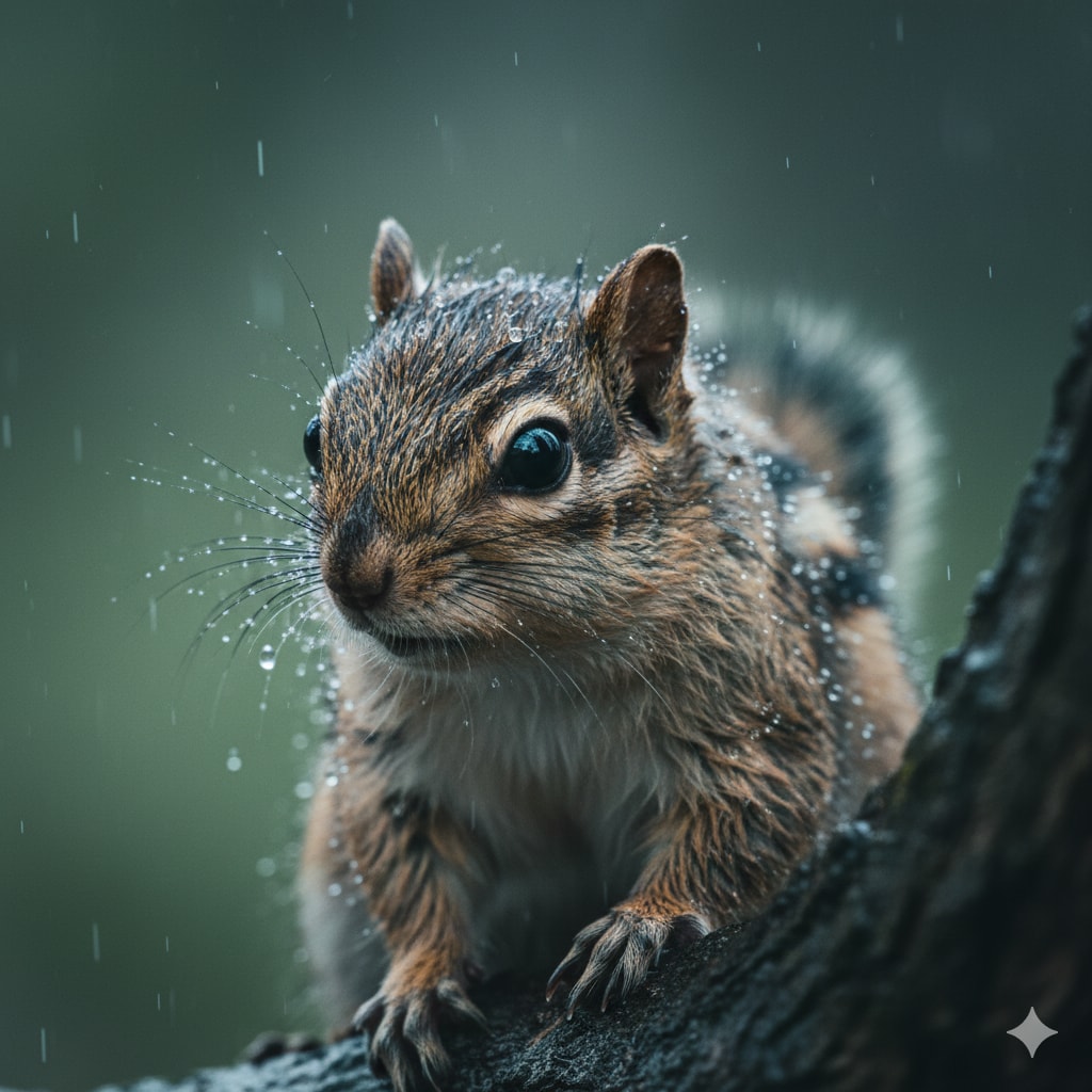 濡れるリス | の人気AIイラスト・グラビア