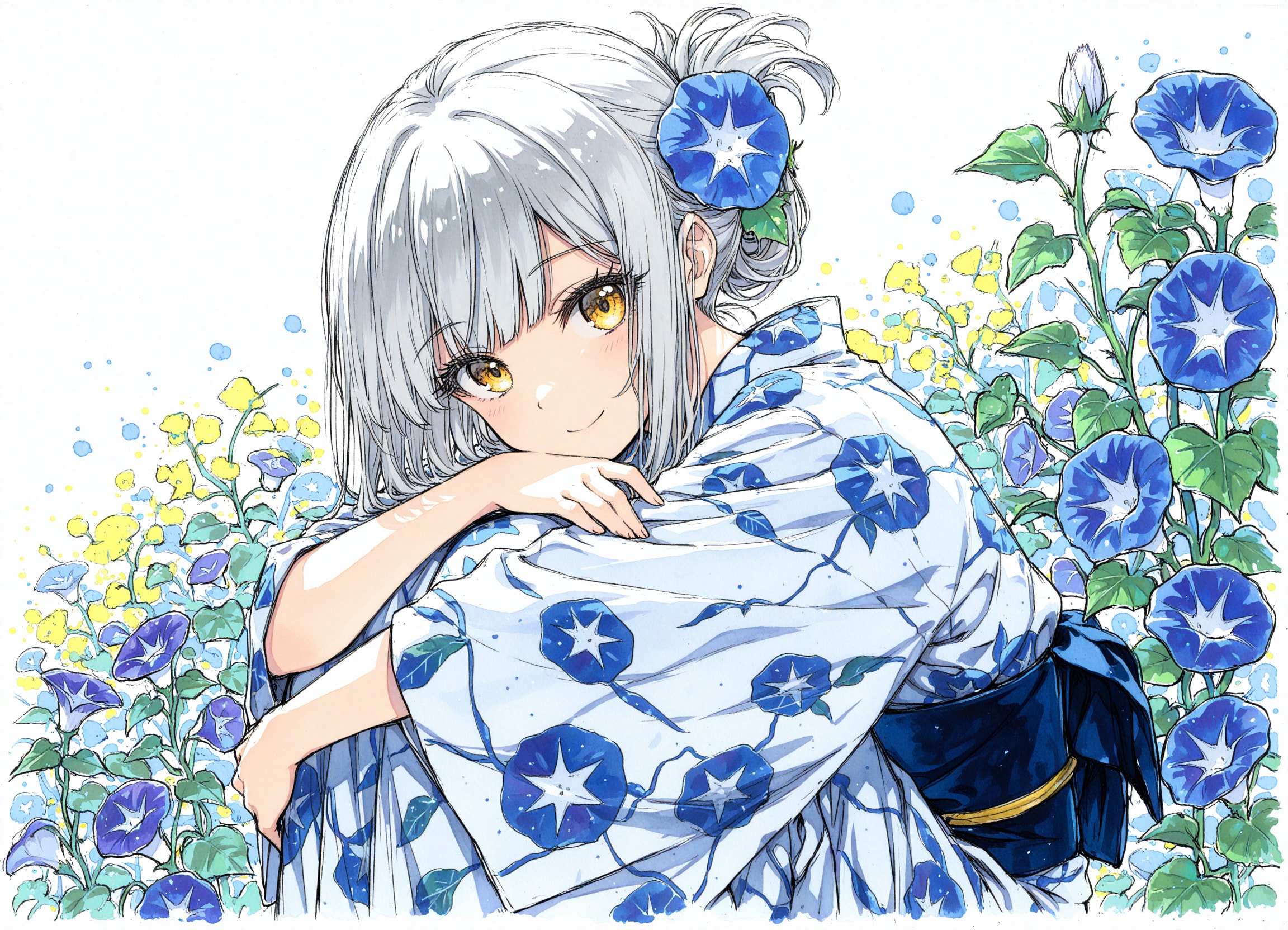 看板娘　flowers