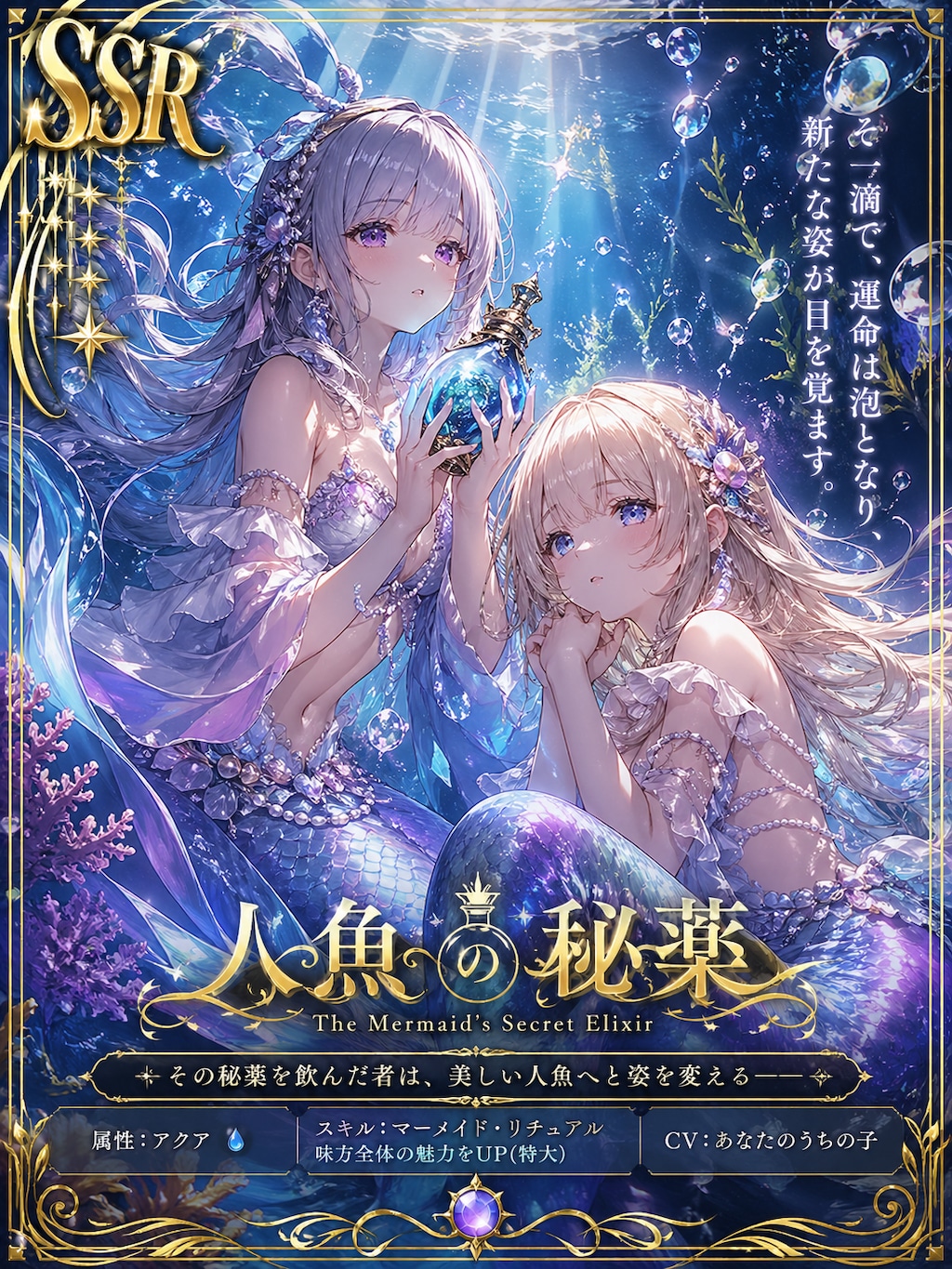 【SSR】人魚の秘薬（１）GPT Images2.0
