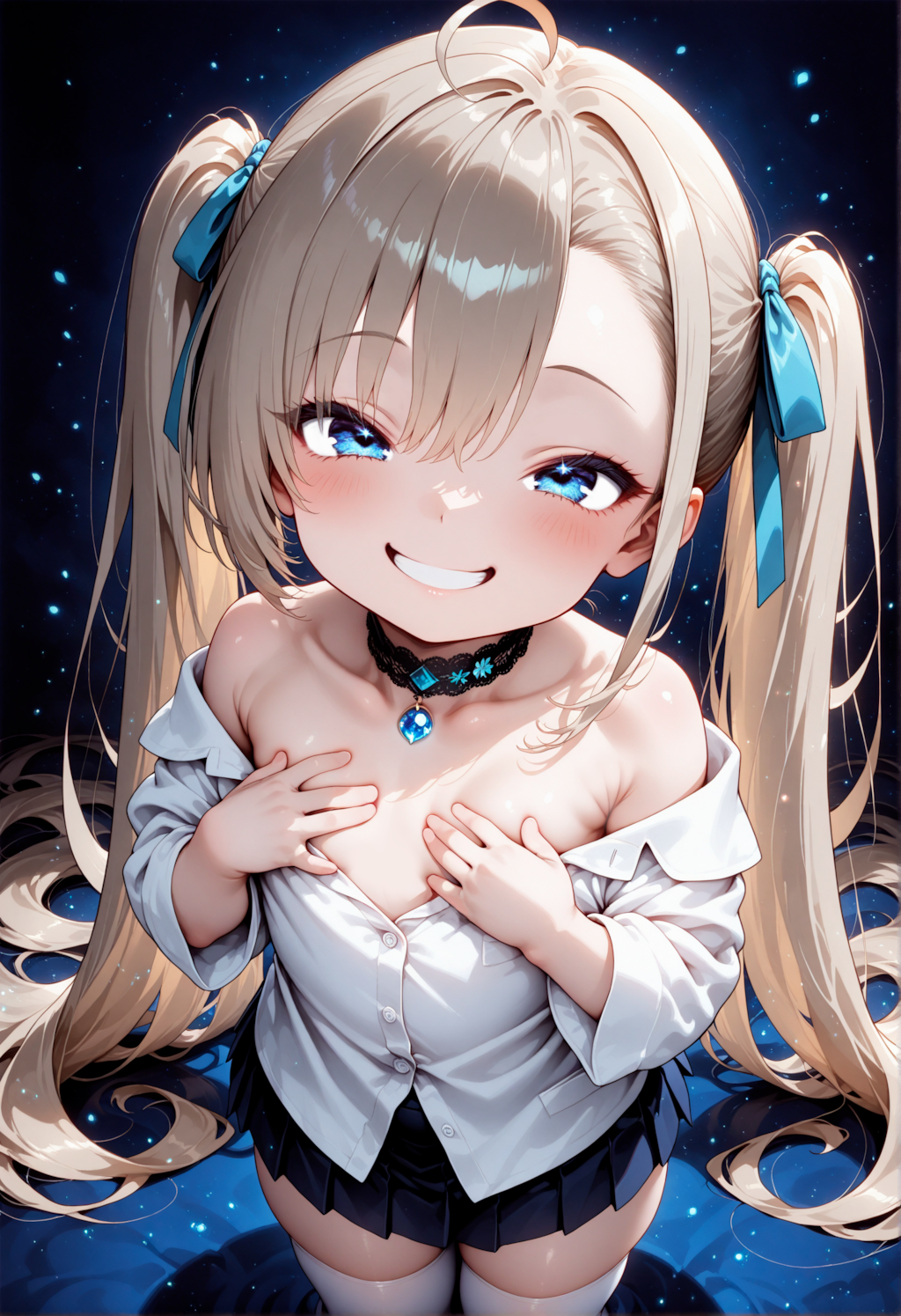 チョーカーとともに輝く