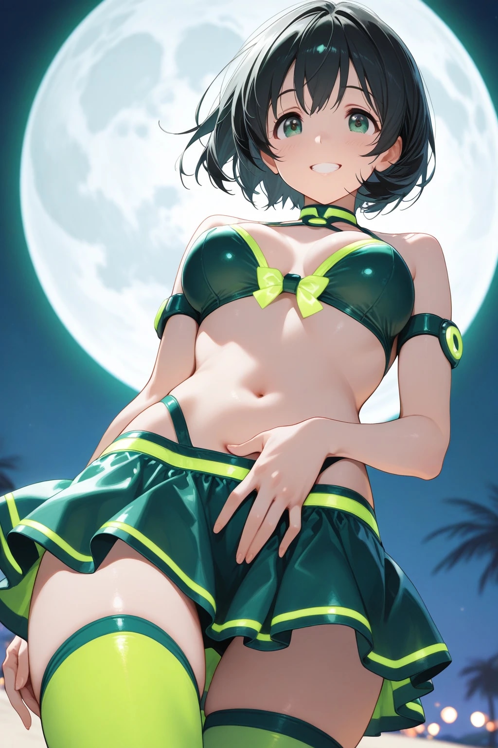 絶対領域　広根涼 | の人気AIイラスト・グラビア