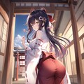 お尻(巫女) 2枚目