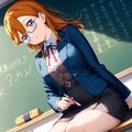 数学の勉強をする澁谷かのん 2枚目