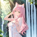 マイナスイオンたっぷりだよー🐱✨ 3枚目