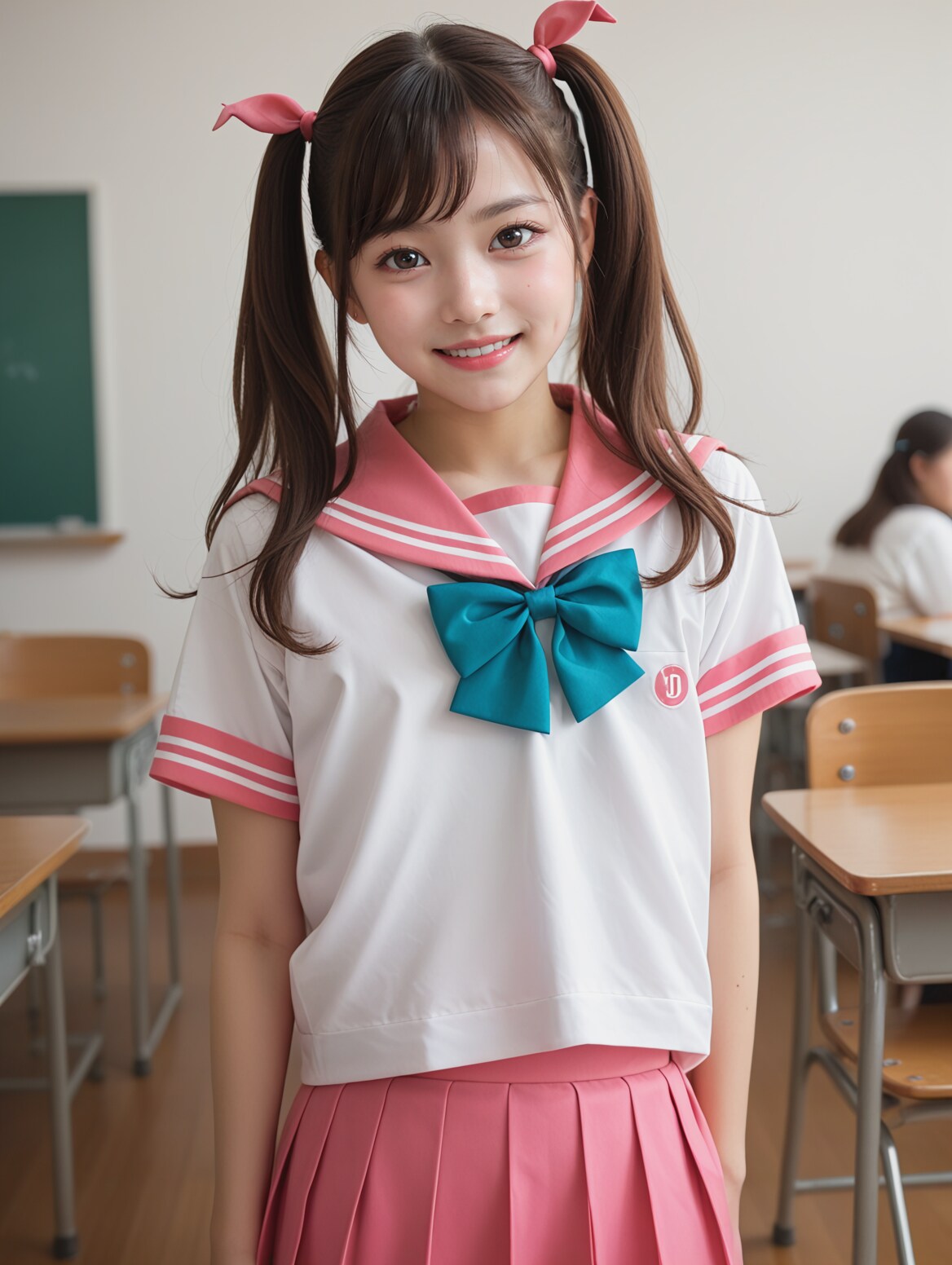 ピンクセーラー服の愛ちゃん