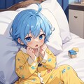 オリジナルキャラ開発中Ⅱ・川室陸（急遽パジャマ企画に乗ってみる） 2枚目