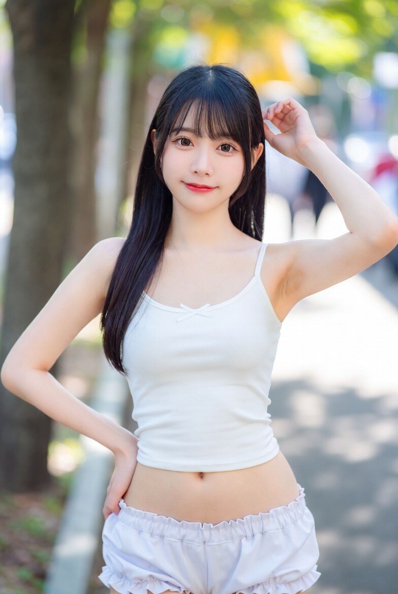 タンクトップのお姉さん