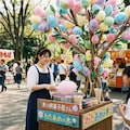 木に成る綿菓子屋さん 3枚目