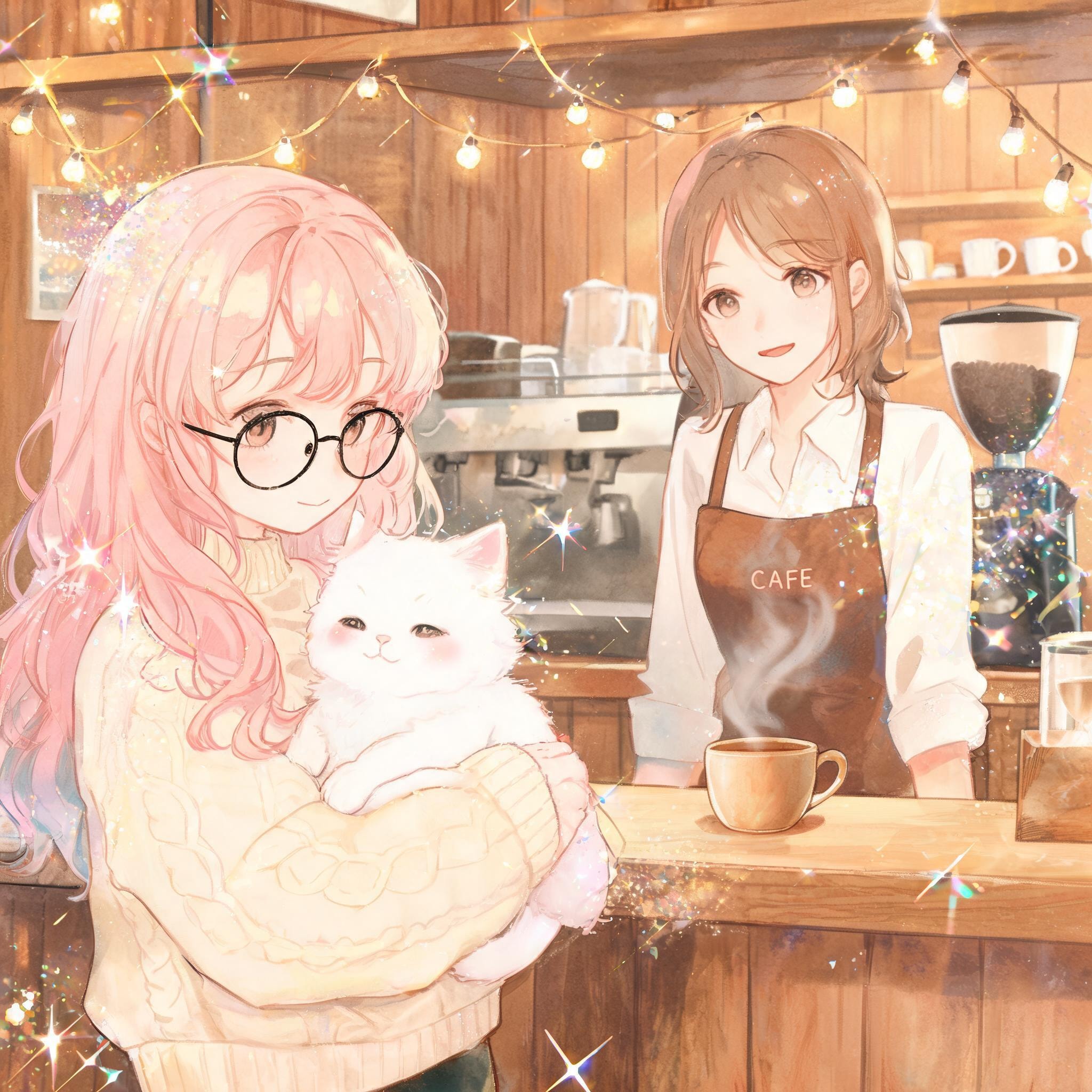 カフェのひと時15 | の人気AIイラスト・グラビア