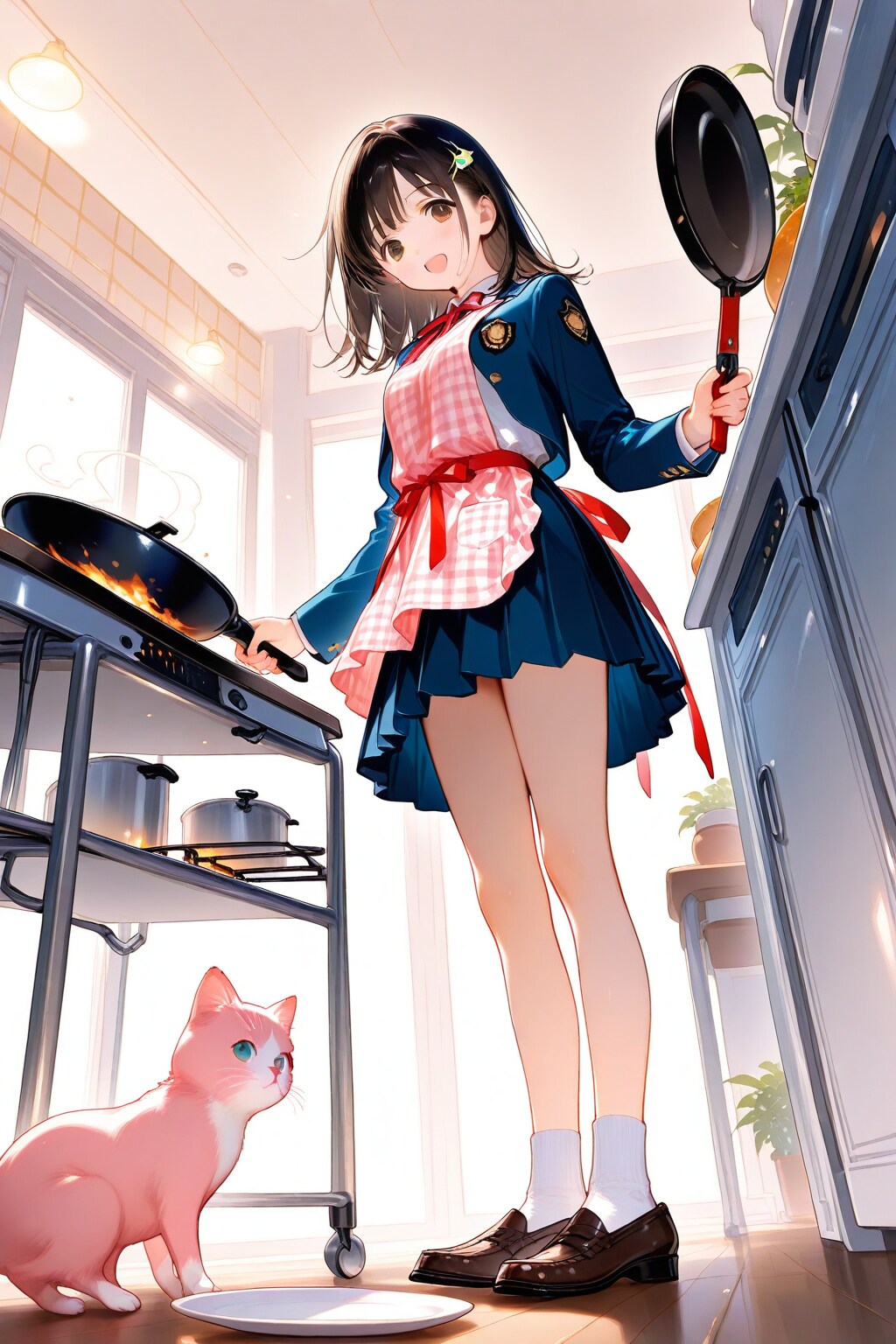 学校で料理実習