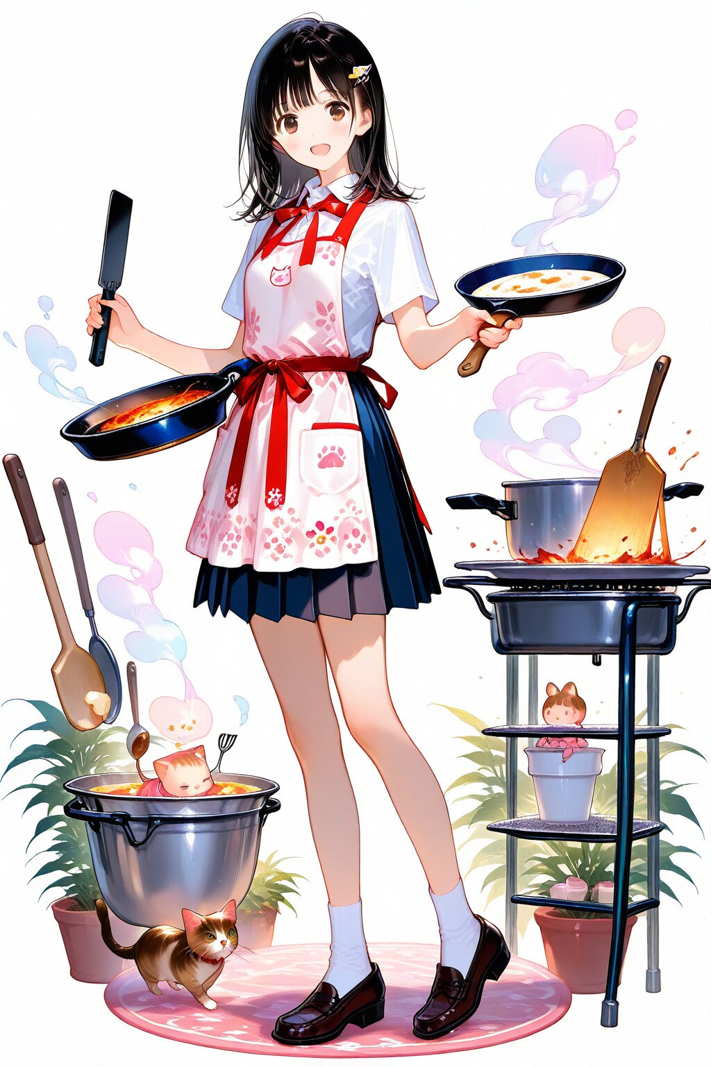 学校で料理実習