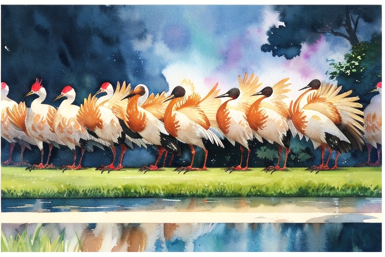 水鳥たち | の人気AIイラスト・グラビア