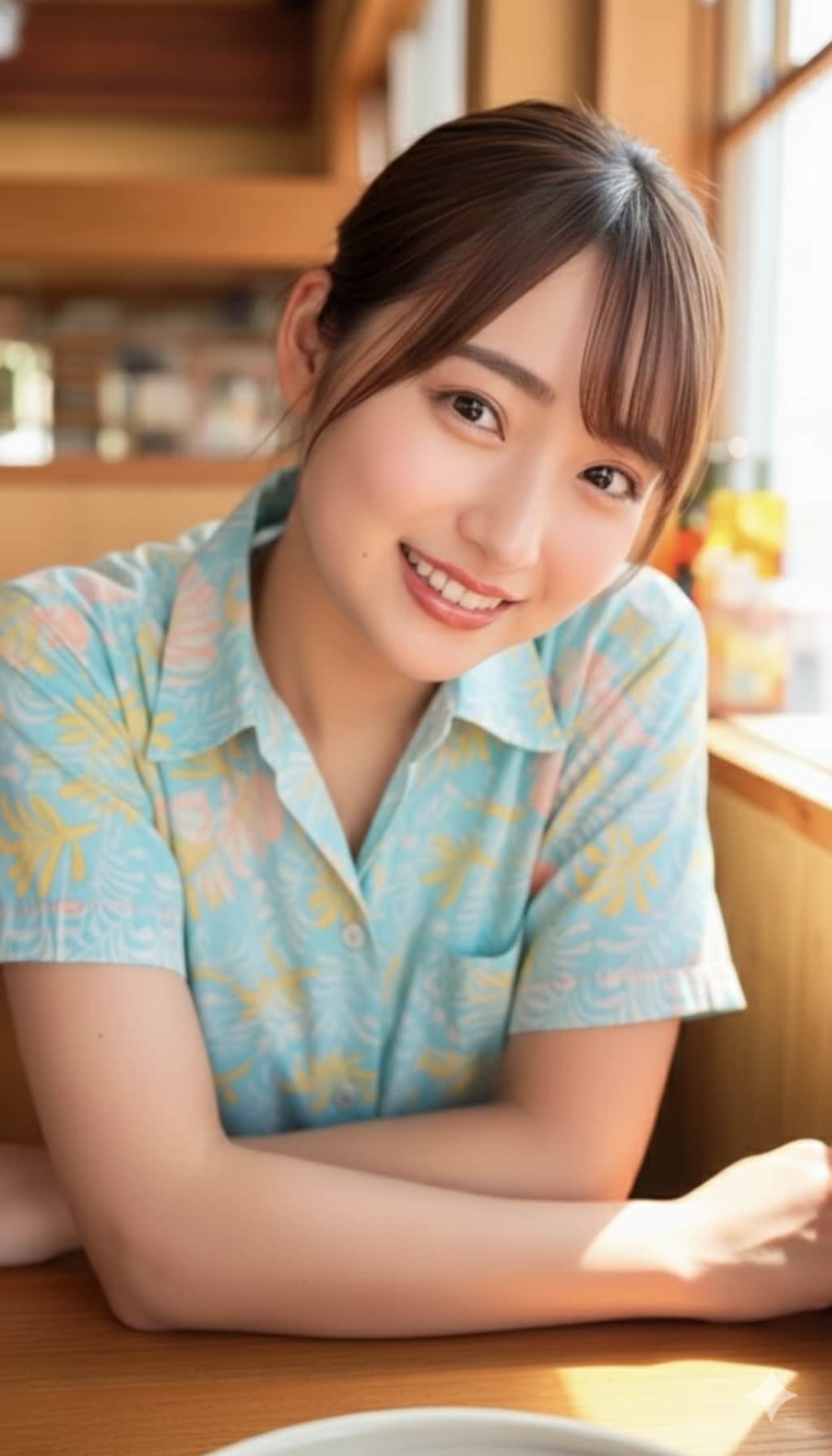 地元美女と沖縄そば